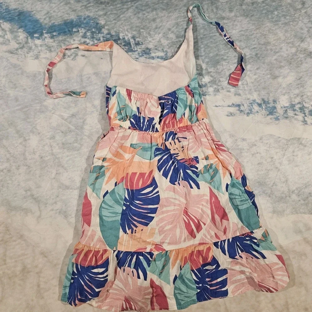 Gymboree Girls Tropical Halter Dress Size 6‎ Adjustable Halter Floral Summer